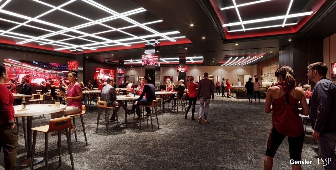 Rendering of planned renovations to PNC Arena in Raleigh, NC